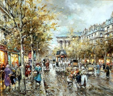 AB la madeleine boulevard des capucines Parisian Oil Paintings